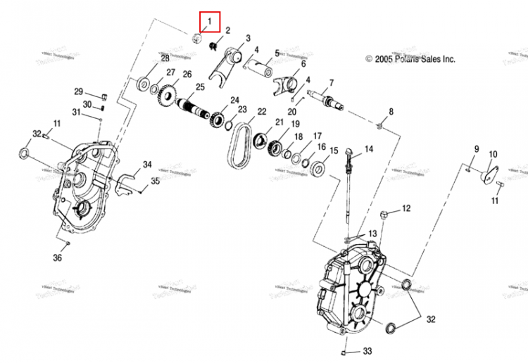 Переключения INDEX Polaris Widetrak LX (2006) (3234170)