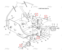 Гайка шестигранный правый 10 правый Polaris Widetrak LX (2006) (7542401)