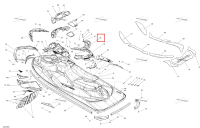 Задний поручень Sea-Doo RXP (2016) (291003338)