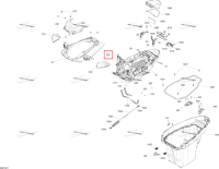 Левый зеркало Glass Sea-Doo RXT 300 (2018) (269502274)