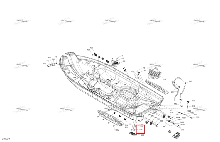 Прокладка Sea-Doo RXT-X 300 (2023) (277002171)