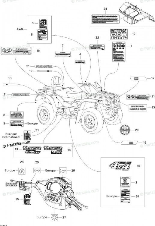 704900896 Боковая наклейка XT, лаврентьевский зеленый