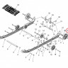 R6750E-2.001A Ролик каток 171 mm гусеницы черный для снегоходов Polaris WIDETRAK LX 1590276-070/1590276-22