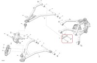 705208352 Пластина крепления передних рычагов для квадроциклов Can-Am OUTLANDER G3