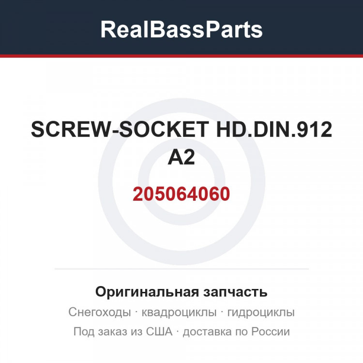 205064060 SCREW-SOCKET HD.DIN.912 A2