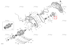 Звёздочка 53 зубьев Ski-Doo 504154694
