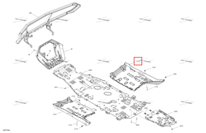 Правый защита днища Can-Am 705019454