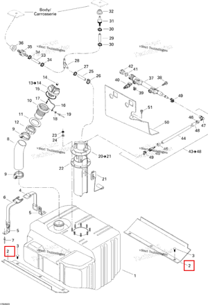 Резиновый накладка Sea-Doo 293830094