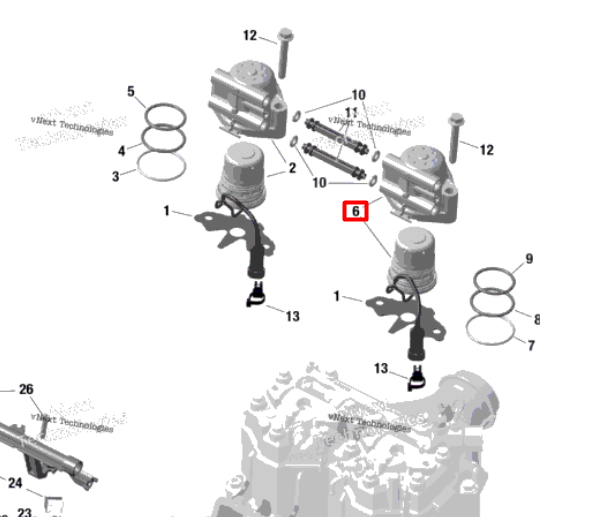 420874878 420874864 Форсунка топливная MAG Ski-Doo 420874844 420874866 420874868 420874863 420874862 420874869	