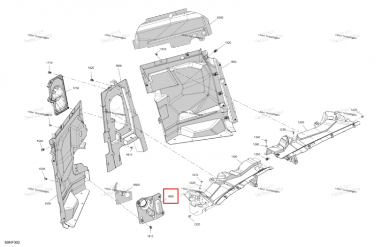 Рулевая колонка облицовка Can-Am Maverick Turbo RR XRS (2026) (707901334)