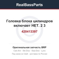 420413397 Головка блока цилиндров включает НЕТ. 2 3