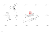 Платиновый серебристый задний компрессионный пружина Ski-Doo Summit X 850 E-TEC Turbo R (2026) (503197667)