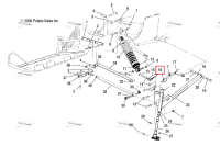 STOP STEERING правый CLD SLV Polaris Widetrak LX (2006) (5241570-385)