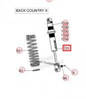 505073117 Амортизатор HPG Ski-Doo 505073016
