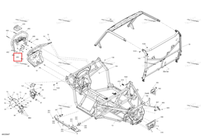 Can Am красный передний Tow крюк Can-Am 705211623
