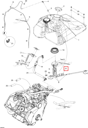 Поплавок рычаг комплект Ski-Doo 861301900