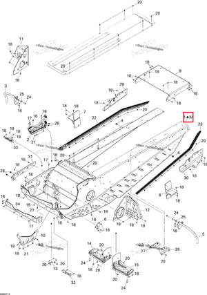 Рама 136 Ski-Doo 415129225