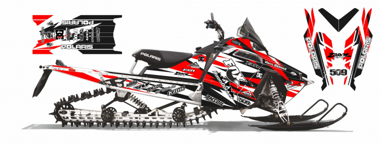 Наклейки для снегоходов Ski-Doo XM XP  Polaris RMK AXYS