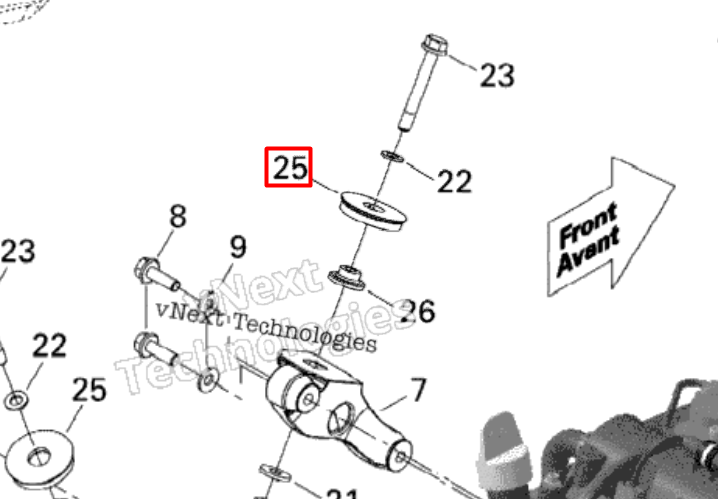 512061202 Ограничитель Ski-Doo 512060244