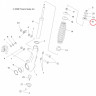 5432872 Демпфер амортизатора верхний для квадроциклов Polaris 5432872