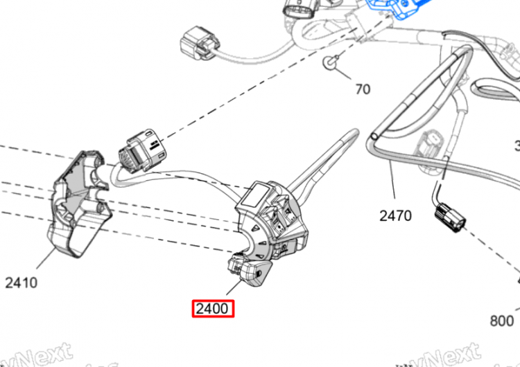 515178102 Блок переключения левый Ski-Doo