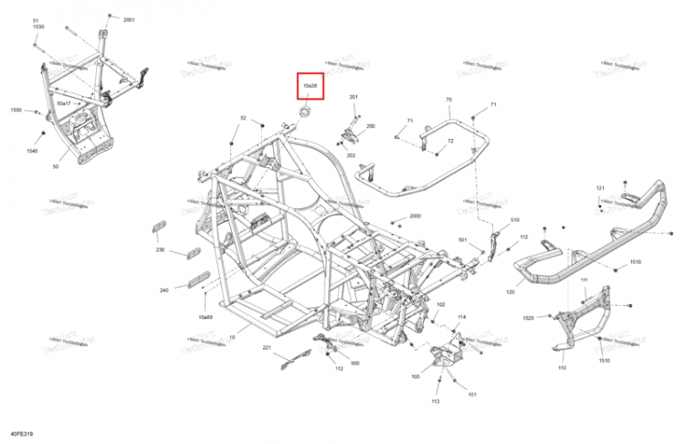 Нижний подшипник опора Can-Am Outlander 4x4 XT 1000R (2025) (709402713)