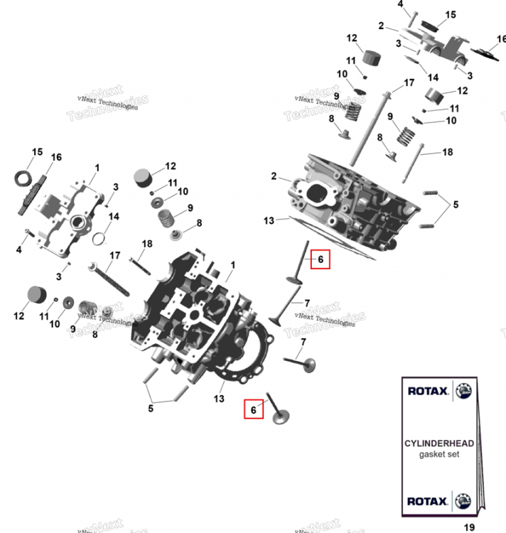 Впускной клапан 36.5 мм Can-Am Outlander 4x4 XT 1000R (2025) (420254421)