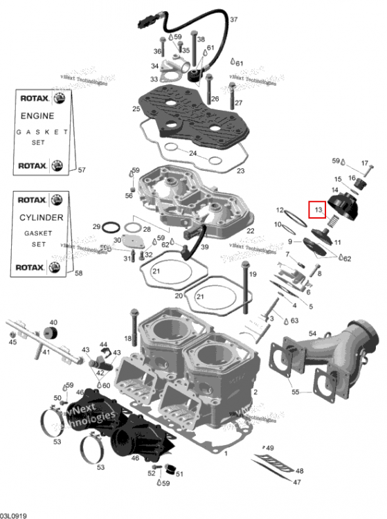 Пружина Ski-Doo Expedition TUV 600 H.O. SDI REV-XU (2009) (420239942)