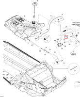 Шланг 5/16 I D 1000 мм длинный Ski-Doo Skandic Tundra (2009) (219704422)