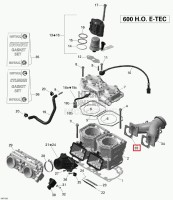 420850552 Прокладка выхлопного коллектора Ski-doo