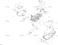 Левый зеркало крышка B 311 Wake Models Sea-Doo RXT 300 (2018) (269502339)