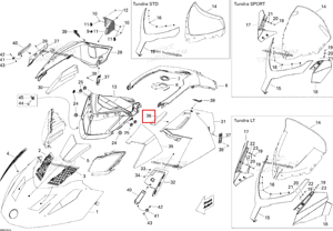 Поролон выпускной Ventilator Ski-Doo 517304537