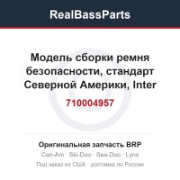 710004957 Модель сборки ремня безопасности, стандарт Северной Америки, Inter