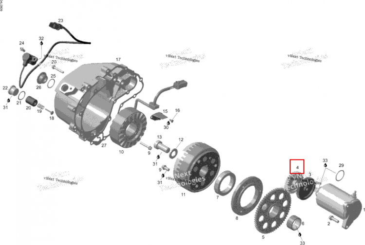 Шестерня 30 зубьев Ski-Doo Expedition TUV V800 4-TEC (2009) (420634601)