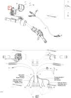 Левый выключатель корпус Ski-Doo Skandic SUV (2009) (515176062)