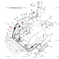 TUBING CONVOL 1 X2 5 Polaris Widetrak LX (2006) (5521242)