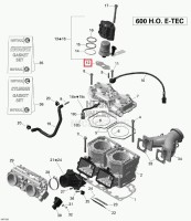 420430930 Прокладка форсунки Ski-Doo 600 E-Tec