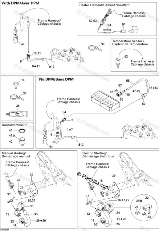 515176175 CABLAGE CONF.  *HARNESS-CONF. Электропроводка с разъемом под реле