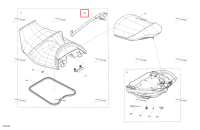 Ремень сиденье Antracite Sea-Doo RXT-X 300 (2023) (269003385)