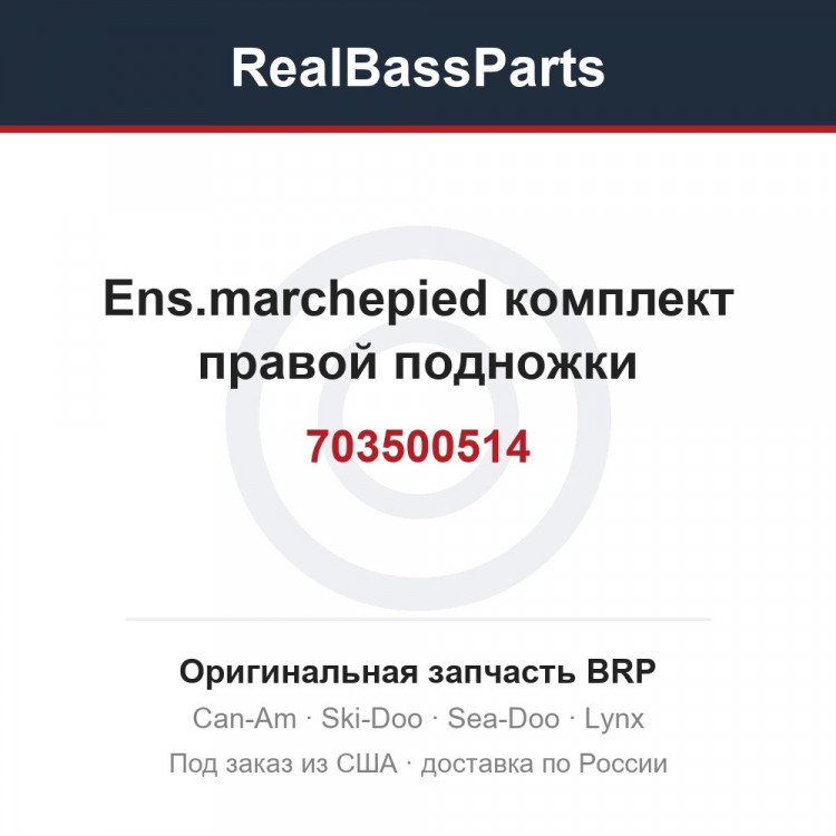 703500514 Ens.marchepied комплект правой подножки