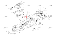 Левый панель облицовка Sea-Doo Spark 60 (2023) (291004576)