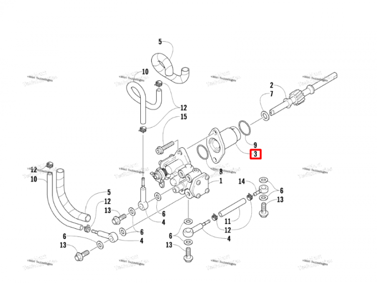 3007-916 Втулка вала Arctic Cat 3005-884 3007-910