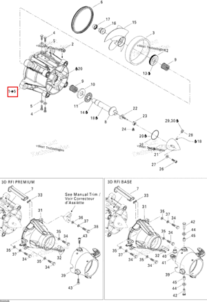 Корпус в сборе Sea-Doo 271001381