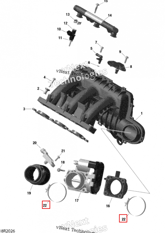 Хомут шланга 60 80 Can-Am Maverick Turbo XMR (2020) (420251831)