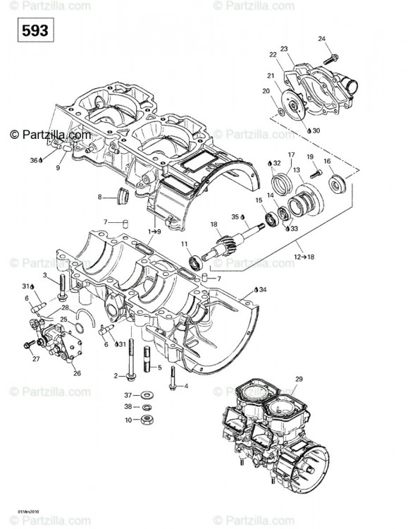 420941644 Шпилька M10 X 23