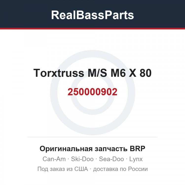 250000902 Torxtruss M/S M6 X 80