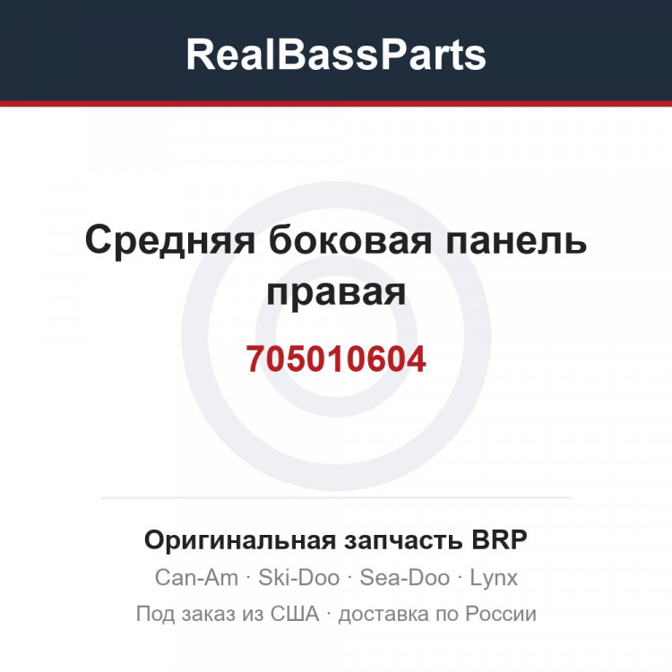 705010604 Средняя боковая панель правая
