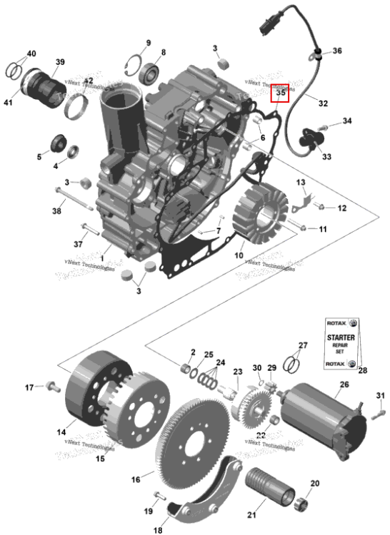 Timing приводной крышка прокладка 1603 SXHO Included дюйм прокладка комплект Sea-Doo RXP 325 X (2026) (420230066)