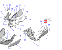 2637767 Панель нижняя левая Polaris MATRYX 5456592 5465773