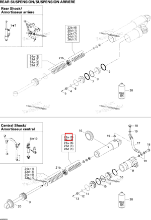 Поршень C36 Ski-Doo 414888304
